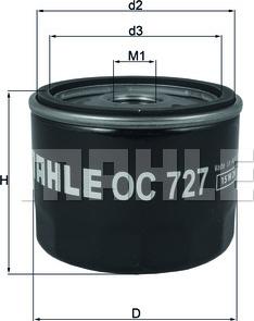 MAHLE OC 727 - Маслен филтър vvparts.bg