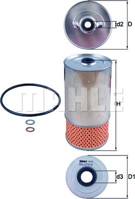 MAHLE OX 78D - Маслен филтър vvparts.bg