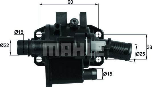 MAHLE TH 42 83 - Термостат, охладителна течност vvparts.bg