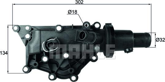 MAHLE TH 59 89 - Термостат, охладителна течност vvparts.bg