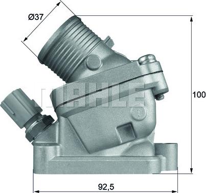 MAHLE TH 36 90D - Термостат, охладителна течност vvparts.bg