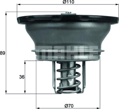 MAHLE THD 3 82 - Термостат, охладителна течност vvparts.bg