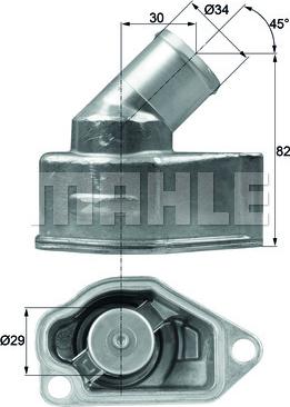 MAHLE TI 9 87 - Термостат, охладителна течност vvparts.bg