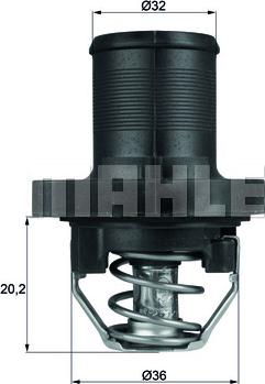 MAHLE TI 47 89 - Термостат, охладителна течност vvparts.bg