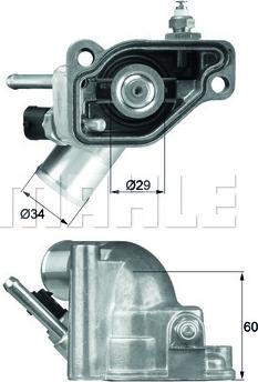 MAHLE TI 5 92 - Термостат, охладителна течност vvparts.bg