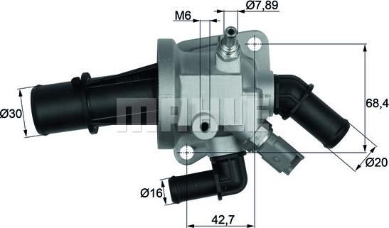 MAHLE TI 164 88 - Термостат, охладителна течност vvparts.bg