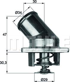 MAHLE TI 3 87 - Термостат, охладителна течност vvparts.bg