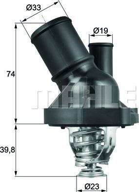 MAHLE TI 200 82 - Термостат, охладителна течност vvparts.bg