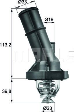 MAHLE TI 202 90 - Термостат, охладителна течност vvparts.bg