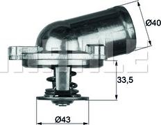 MAHLE TI 22 87 - Термостат, охладителна течност vvparts.bg