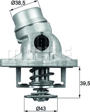 MAHLE TM 12 105 AP - Термостат, охладителна течност vvparts.bg