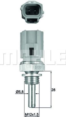 MAHLE TSE 27 - Датчик, температура на охладителната течност vvparts.bg