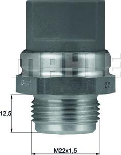 MAHLE TSW 9D - Термошалтер, вентилатор на радиатора vvparts.bg