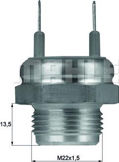 MAHLE TSW 8D - Термошалтер, вентилатор на радиатора vvparts.bg