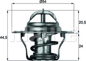 MAHLE TX 4 83D - Термостат, охладителна течност vvparts.bg