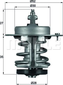 MAHLE TX 69 79 - Термостат, охладителна течност vvparts.bg