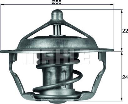 MAHLE TX 101 83D - Термостат, охладителна течност vvparts.bg