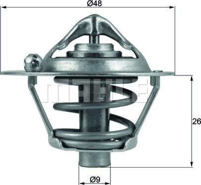 MAHLE TX 108 82D - Термостат, охладителна течност vvparts.bg