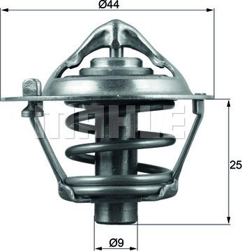 MAHLE TX 113 88D - Термостат, охладителна течност vvparts.bg