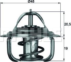 MAHLE TX 1 83D - Термостат, охладителна течност vvparts.bg