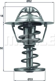 MAHLE TX 126 82D - Термостат, охладителна течност vvparts.bg