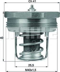 MAHLE TX 89 83 - Термостат, охладителна течност vvparts.bg