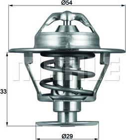 MAHLE TX 86 76D - Термостат, охладителна течност vvparts.bg