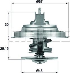 MAHLE TX 31 92D S - Термостат, охладителна течност vvparts.bg