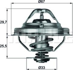 MAHLE TX 38 80D - Термостат, охладителна течност vvparts.bg