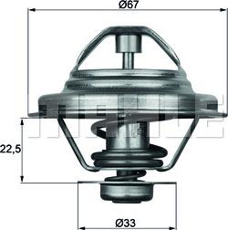 MAHLE TX 24 87D - Термостат, охладителна течност vvparts.bg