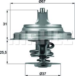 MAHLE TX 25 80D - Термостат, охладителна течност vvparts.bg