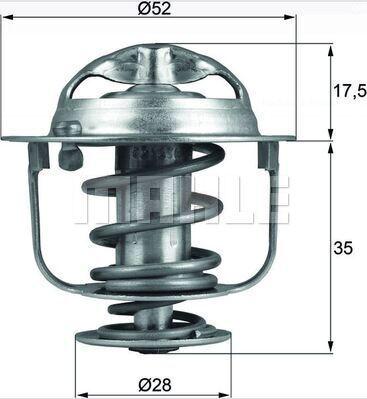 MAHLE TX 288 82D - Термостат, охладителна течност vvparts.bg