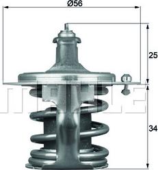 MAHLE TX 79 78D - Термостат, охладителна течност vvparts.bg