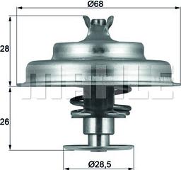 MAHLE TX 75 80D - Термостат, охладителна течност vvparts.bg