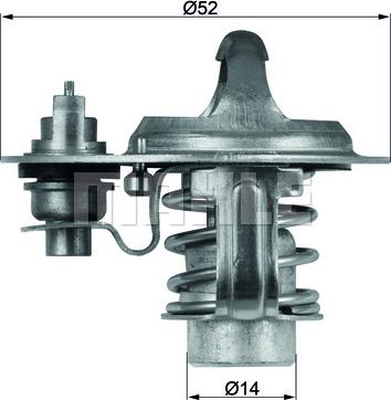 MAHLE TX 76 88 D - Термостат, охладителна течност vvparts.bg