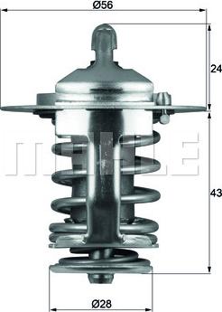 MAHLE TX 70 82 - Термостат, охладителна течност vvparts.bg