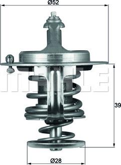 MAHLE TX 71 82D - Термостат, охладителна течност vvparts.bg