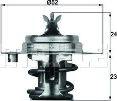 MAHLE TX 7 83D - Термостат, охладителна течност vvparts.bg