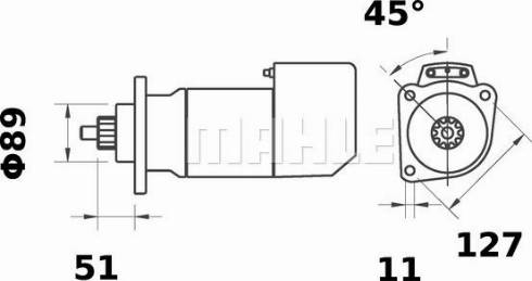 MAHLE 11139042 - Стартер vvparts.bg