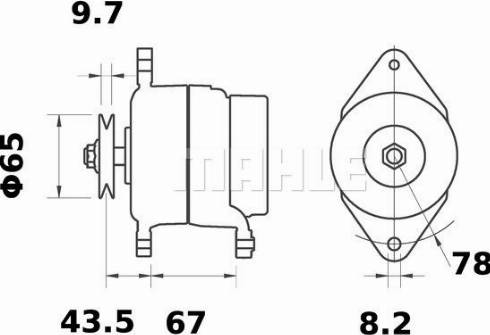 MAHLE 11204073 - Генератор vvparts.bg