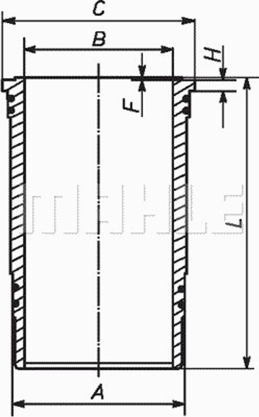 MAHLE 227WN37 - Ремонтен к-кт, бутало / риза vvparts.bg