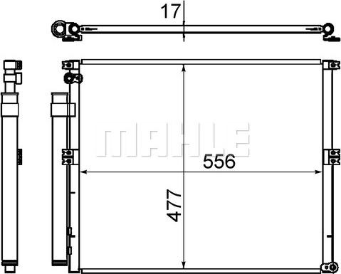 MAHLE AC 648 000S - Кондензатор, климатизация vvparts.bg