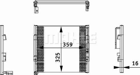 MAHLE AC 164 000S - Кондензатор, климатизация vvparts.bg