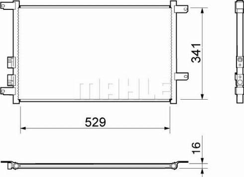 MAHLE AC 804 001S - Кондензатор, климатизация vvparts.bg