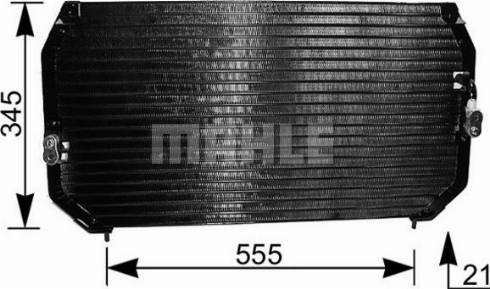 MAHLE AC 202 000S - Кондензатор, климатизация vvparts.bg
