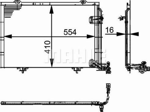 MAHLE AC 211 000P - Кондензатор, климатизация vvparts.bg