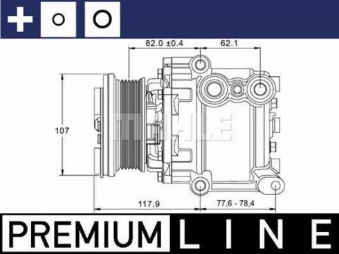 MAHLE ACP 1335 000P - Компресор, климатизация vvparts.bg