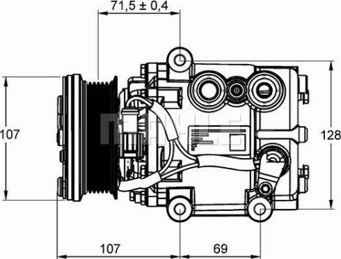 MAHLE ACP 859 000P - Компресор, климатизация vvparts.bg