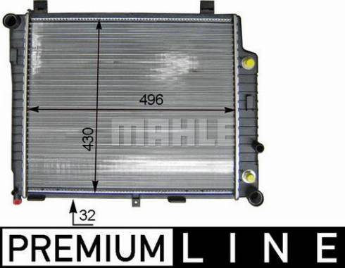 MAHLE CR 406 000P - Радиатор, охлаждане на двигателя vvparts.bg