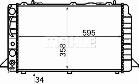 MAHLE CR 400 000P - Радиатор, охлаждане на двигателя vvparts.bg